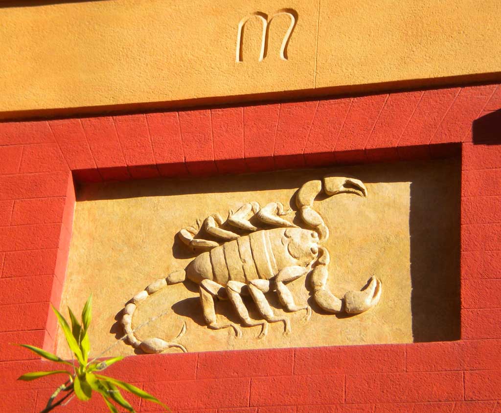 Signe du Scorpion, Jardin Botanique de Palerme, Sicile